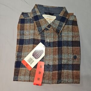 Weatherproof Vintage Men's Flannel Shirt, Multi (Brown), Size M